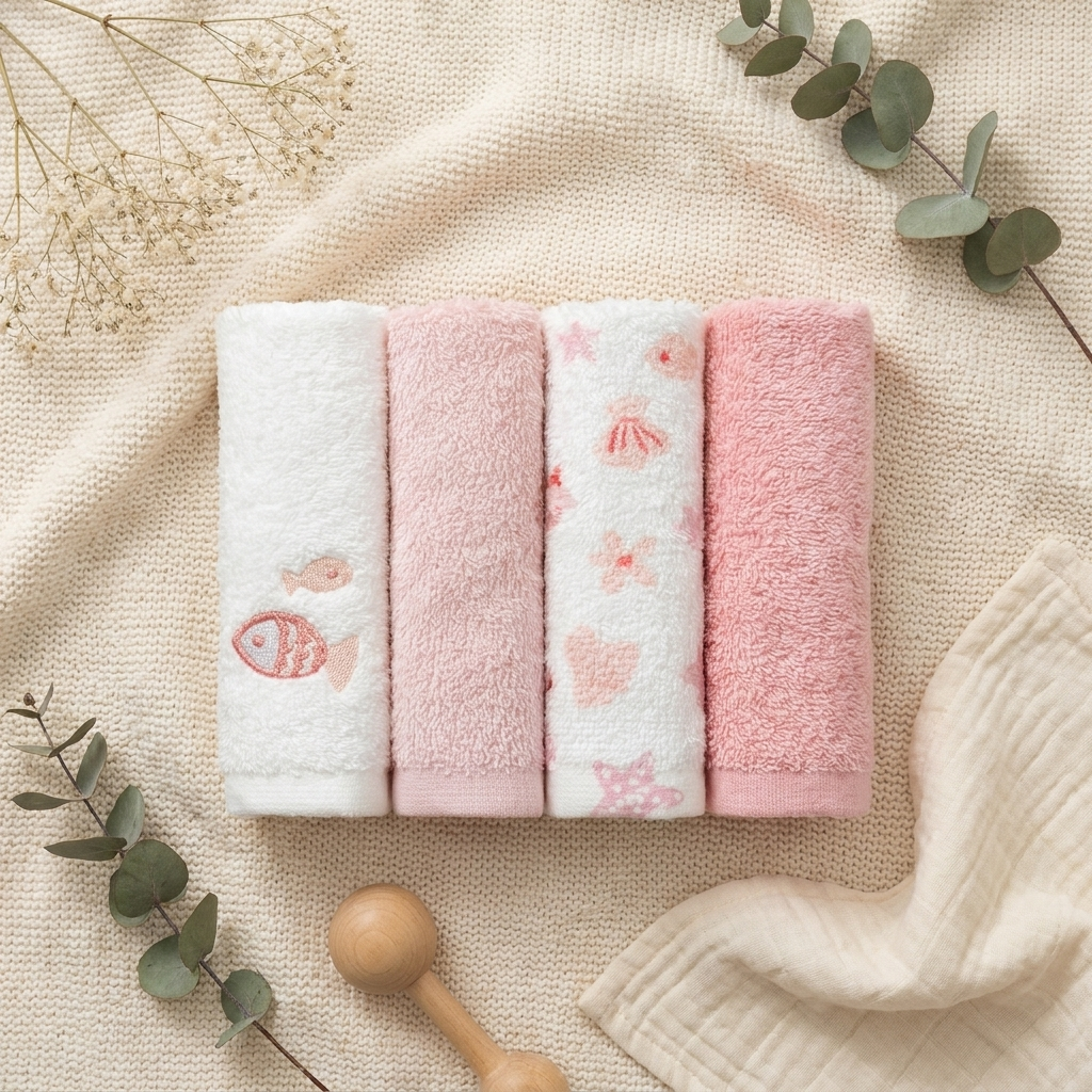 Soft Baby Washcloths – Pack of 4 | Faba Kids