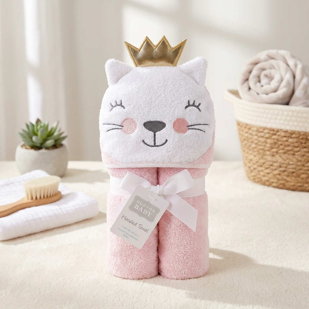 Cute Character Hooded Baby Towel – 4 Designs | Faba Kids