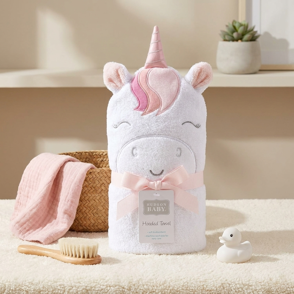Cute Character Hooded Baby Towel – 4 Designs | Faba Kids