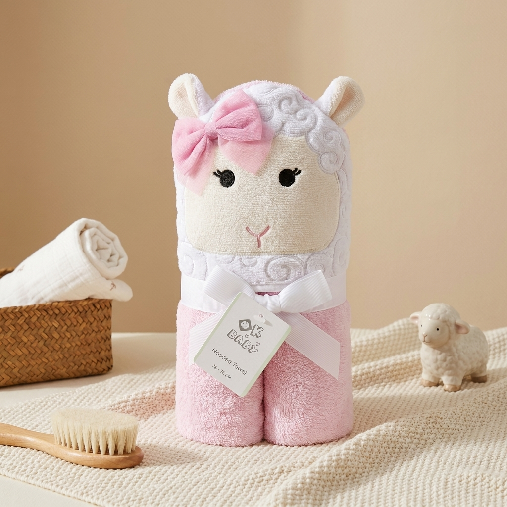 Cute Character Hooded Baby Towel – 4 Designs | Faba Kids