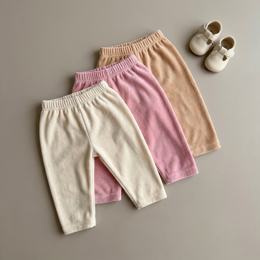 3-Pack Baby Winter Velvet Trousers – 0-12M | Faba Kids