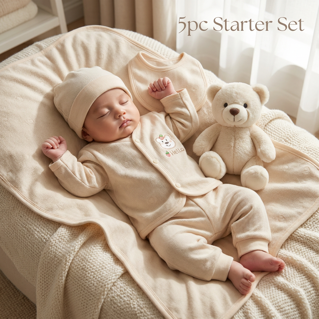 Newborn Soft Velvet Starter Set – 5PC