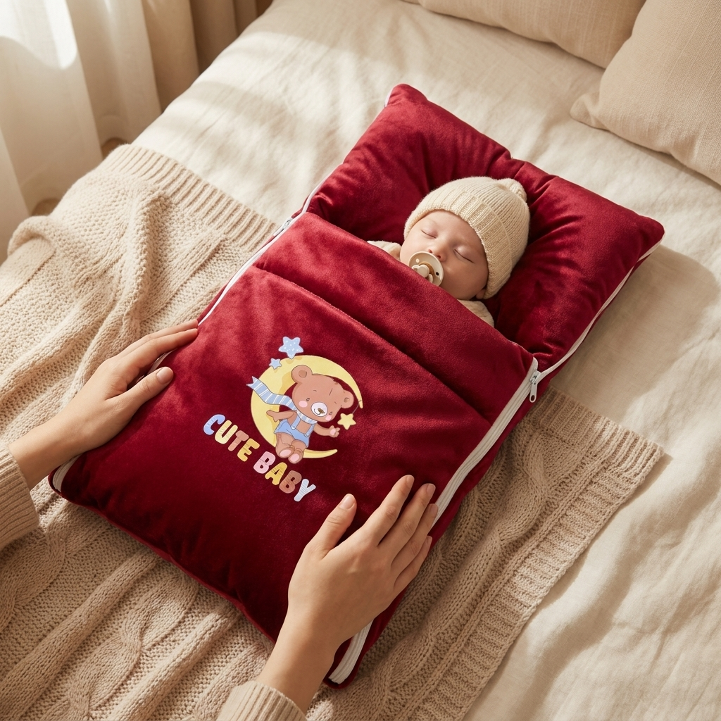 Premium Velvet Baby Carry Nest – 3 Colors | Faba Kids