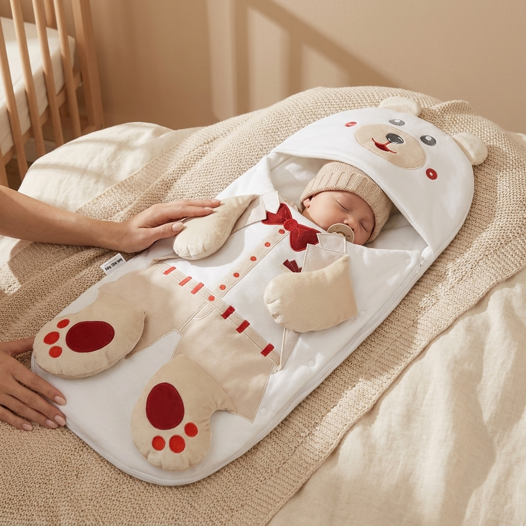 3D Teddy Baby Carry Nest – 2 Designs | Faba Kids