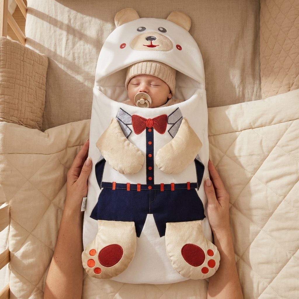 3D Teddy Baby Carry Nest – 2 Designs | Faba Kids