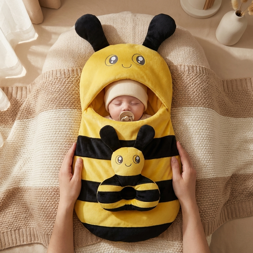 Bumble Bee Baby Carry Nest with Pillow | Faba Kids