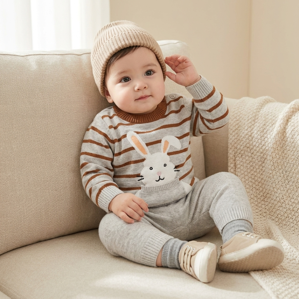 Baby Bunny Knit 2-Piece Set | Faba Kids