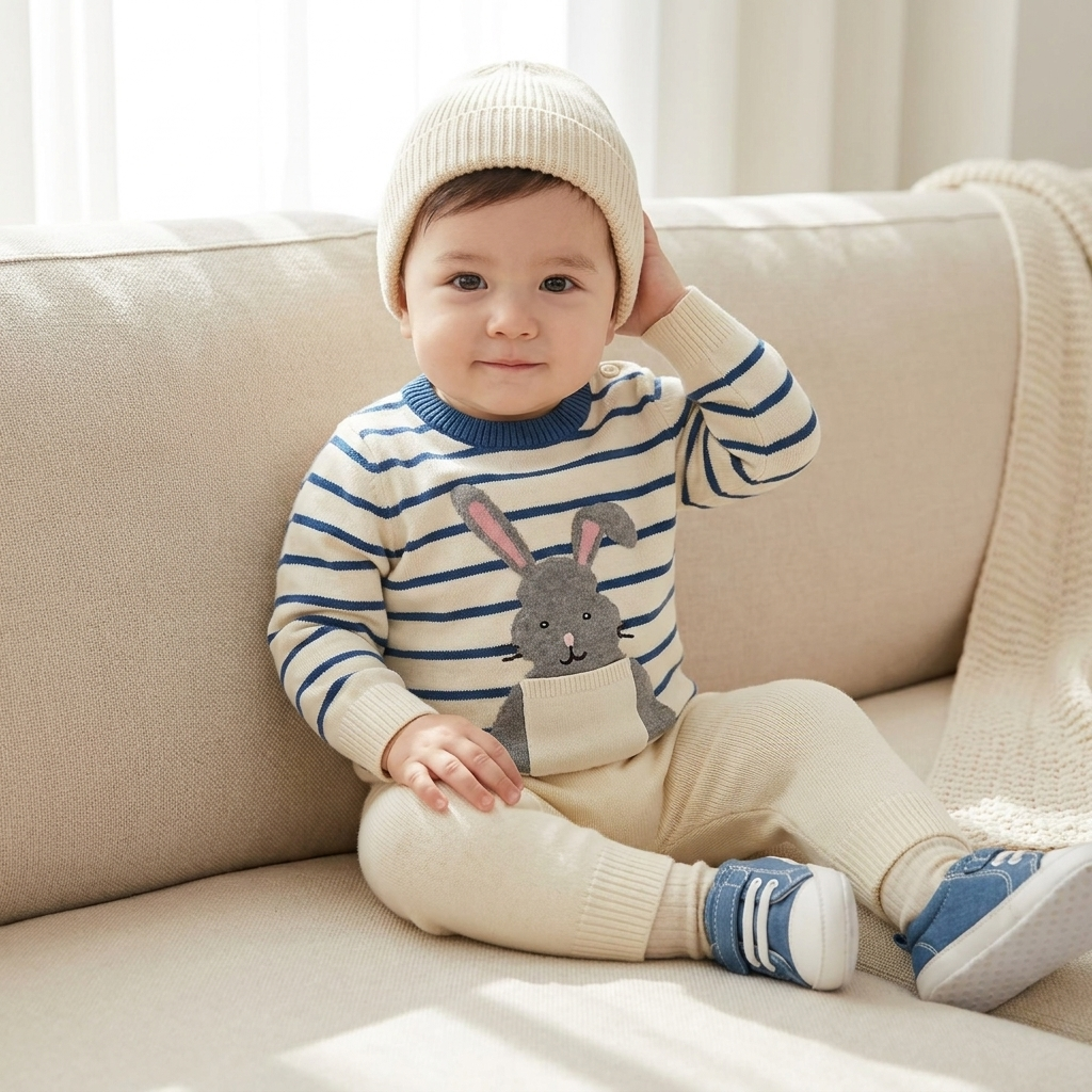 Baby Bunny Knit 2-Piece Set | Faba Kids