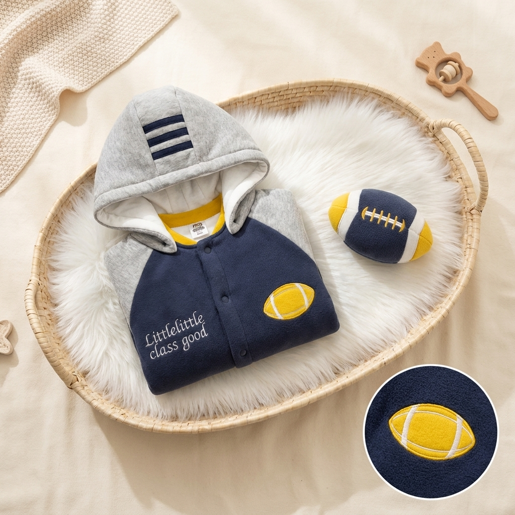 Baby Hooded Winter Romper with Detachable Cap | Faba Kids