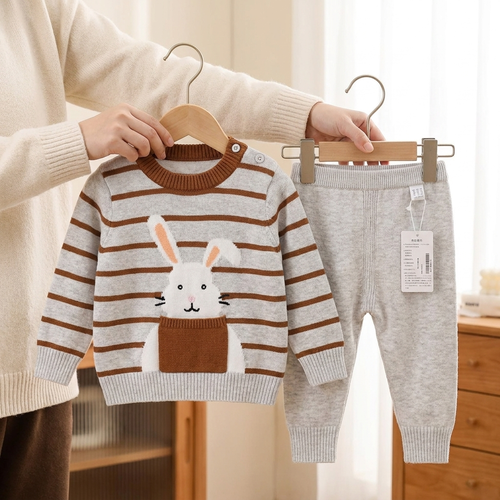 Baby Bunny Knit 2-Piece Set | Faba Kids