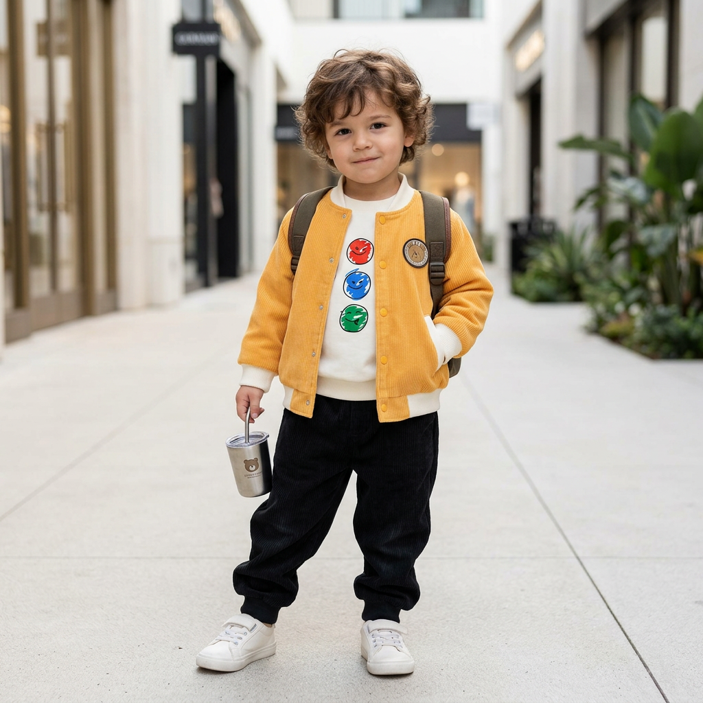 Boys Corduroy 3-Piece Outfit Set | Faba Kids