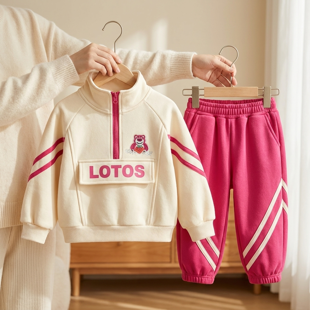 Girls 2-Piece Contrast Tracksuit Set | Faba Kids