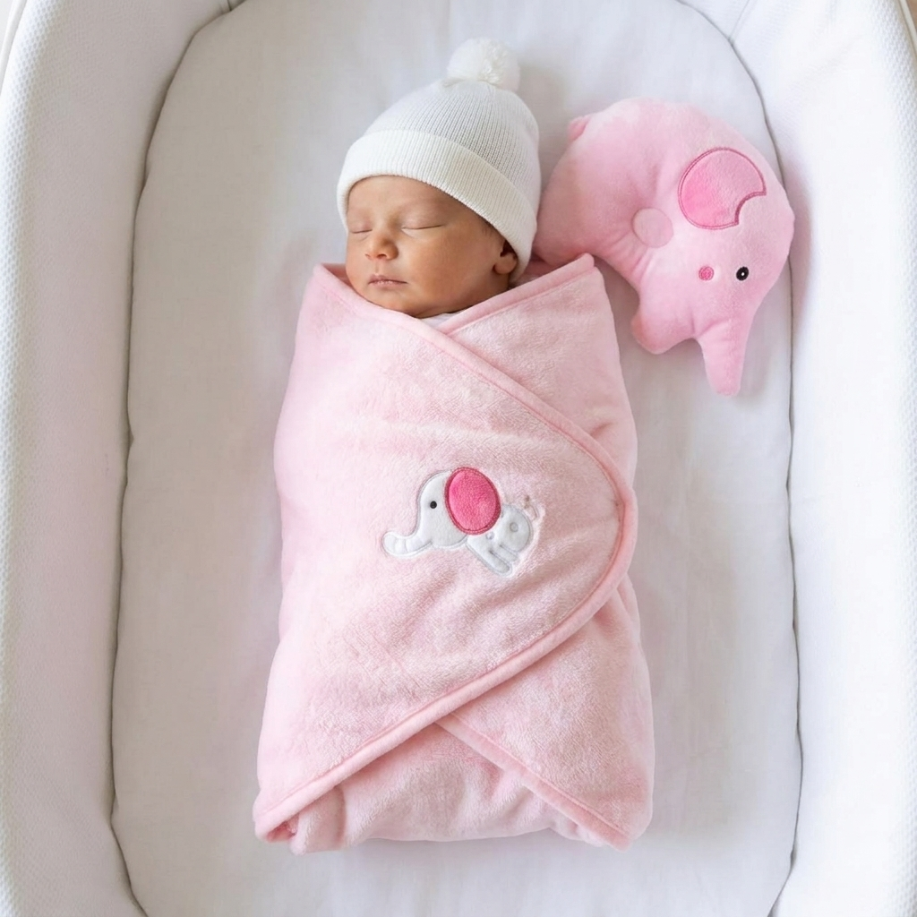 2-Piece Character Pillow & Baby Shawl Set – 5 Designs | Faba Kids