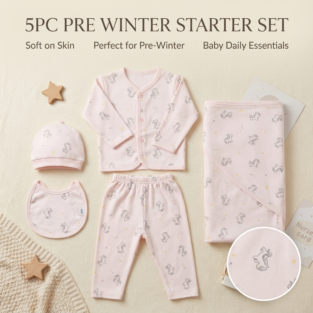 5-Piece Pre-Winter Baby Starter Set – 3 Colors | Faba Kids