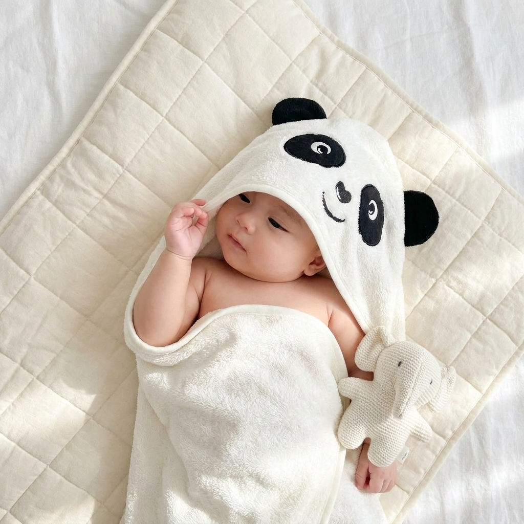 Baby Character Hooded Bath Towel – 5 Designs | Faba Kids