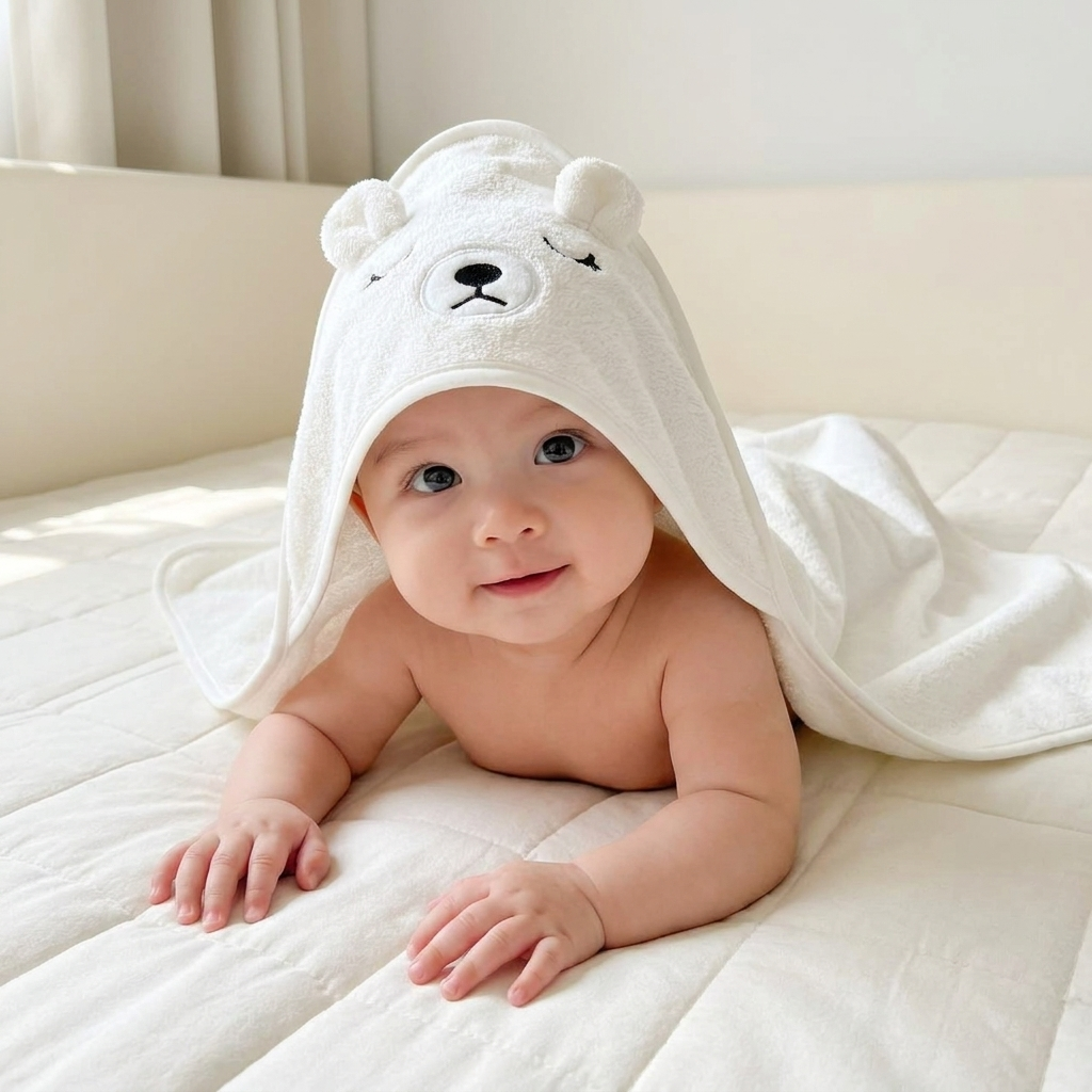 Baby Character Hooded Bath Towel – 5 Designs | Faba Kids