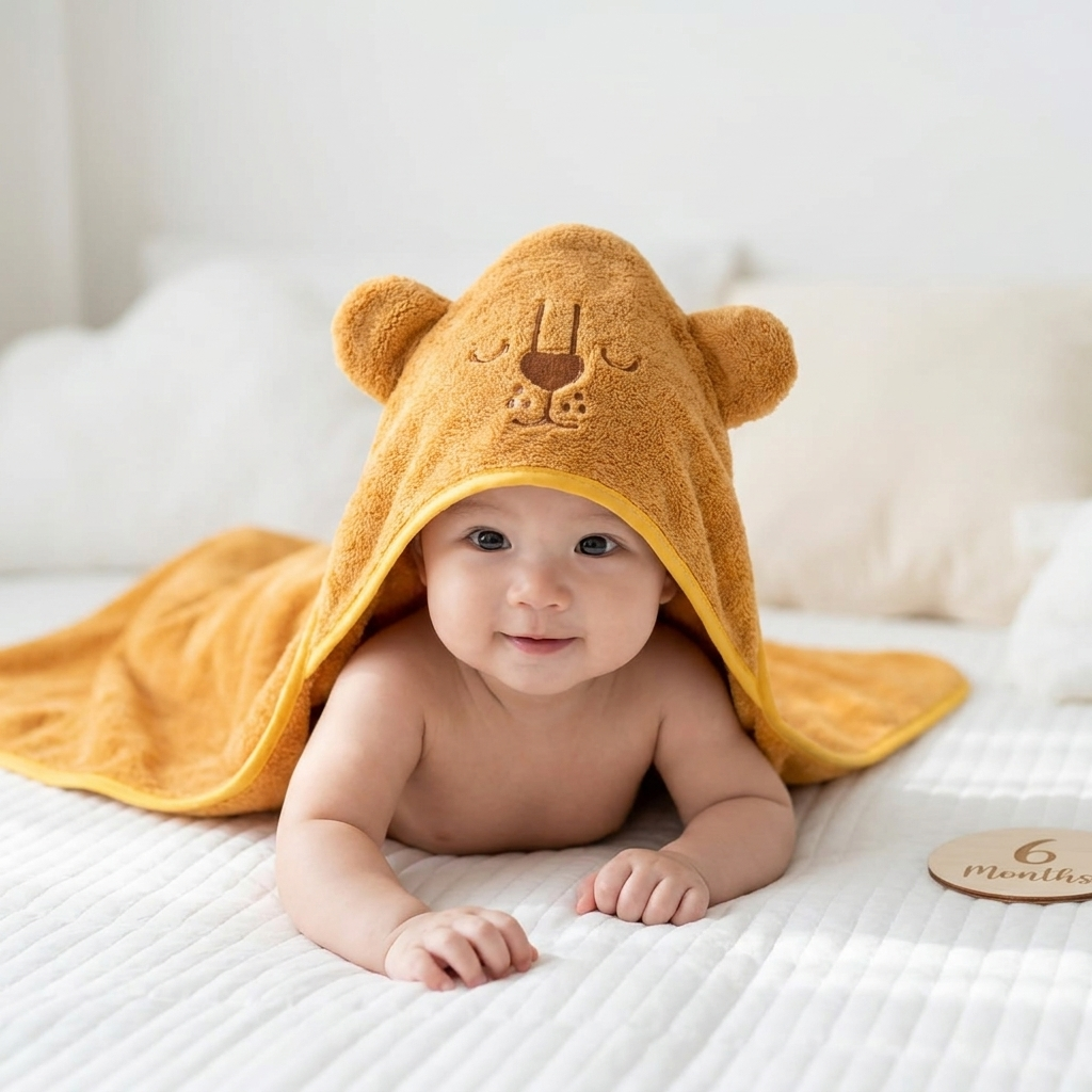 Baby Character Hooded Bath Towel – 5 Designs | Faba Kids