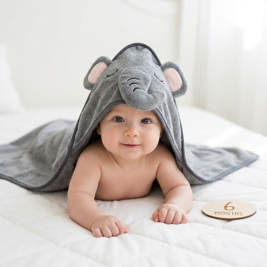 Baby Character Hooded Bath Towel – 5 Designs | Faba Kids