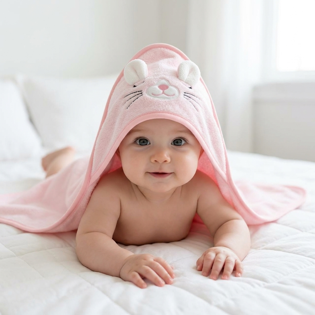 Baby Character Hooded Bath Towel – 5 Designs | Faba Kids