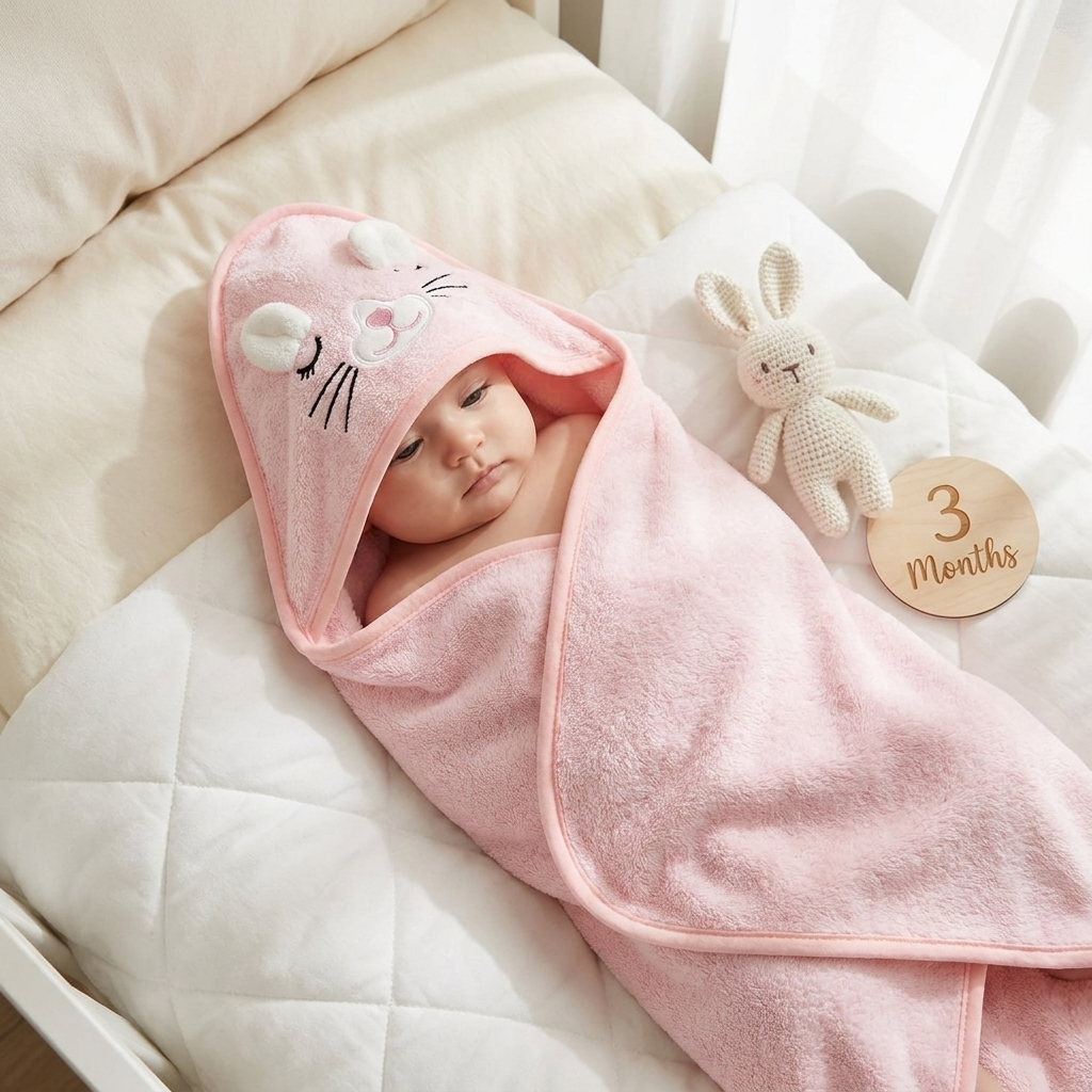 Baby Character Hooded Bath Towel – 5 Designs | Faba Kids
