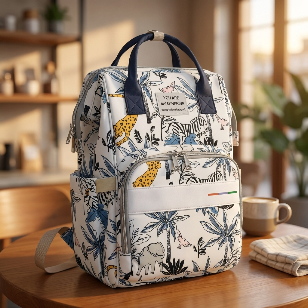 Printed Animal Mother Bag | Faba Kids