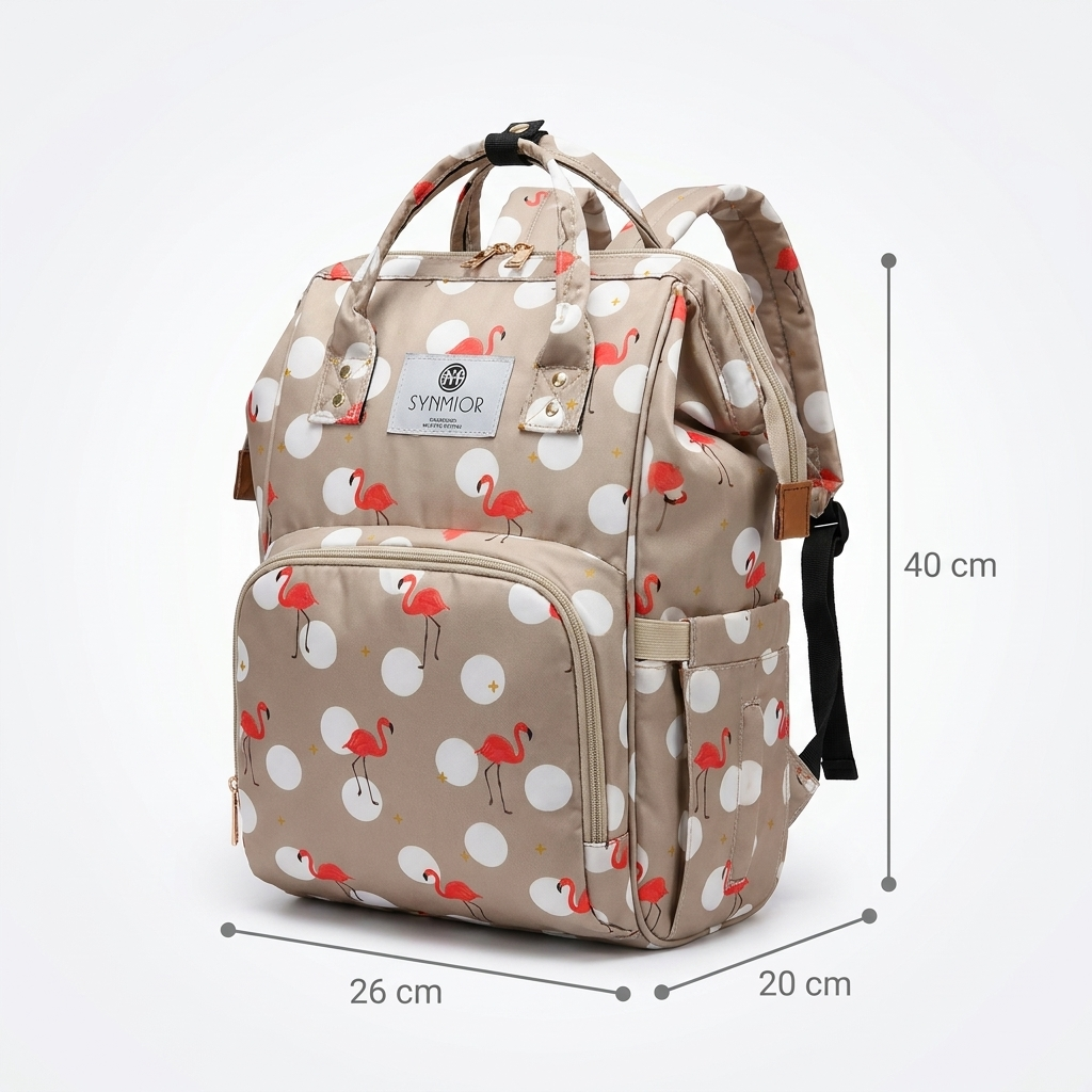Flamingo Print Baby Diaper Backpack – 2 Colors | Faba Kids