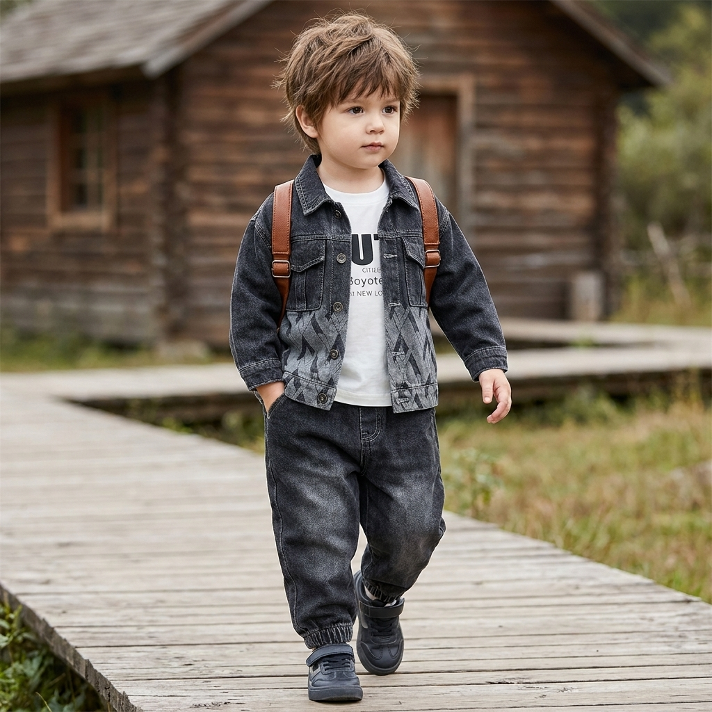 Boys Winter Jacket, Shirt & Trouser Set | Faba Kids