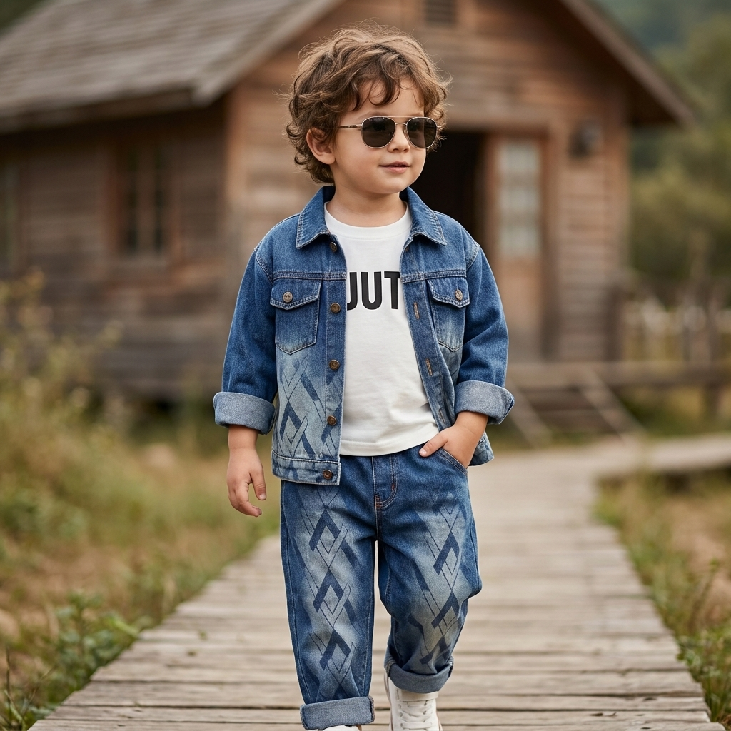 Boys Winter Jacket, Shirt & Trouser Set | Faba Kids
