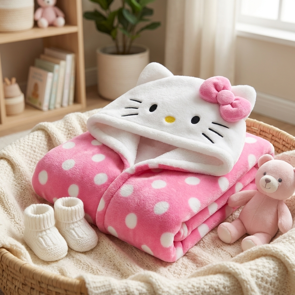 Ultra Soft Character Hooded Baby Shawl – 8 Designs | Faba Kids