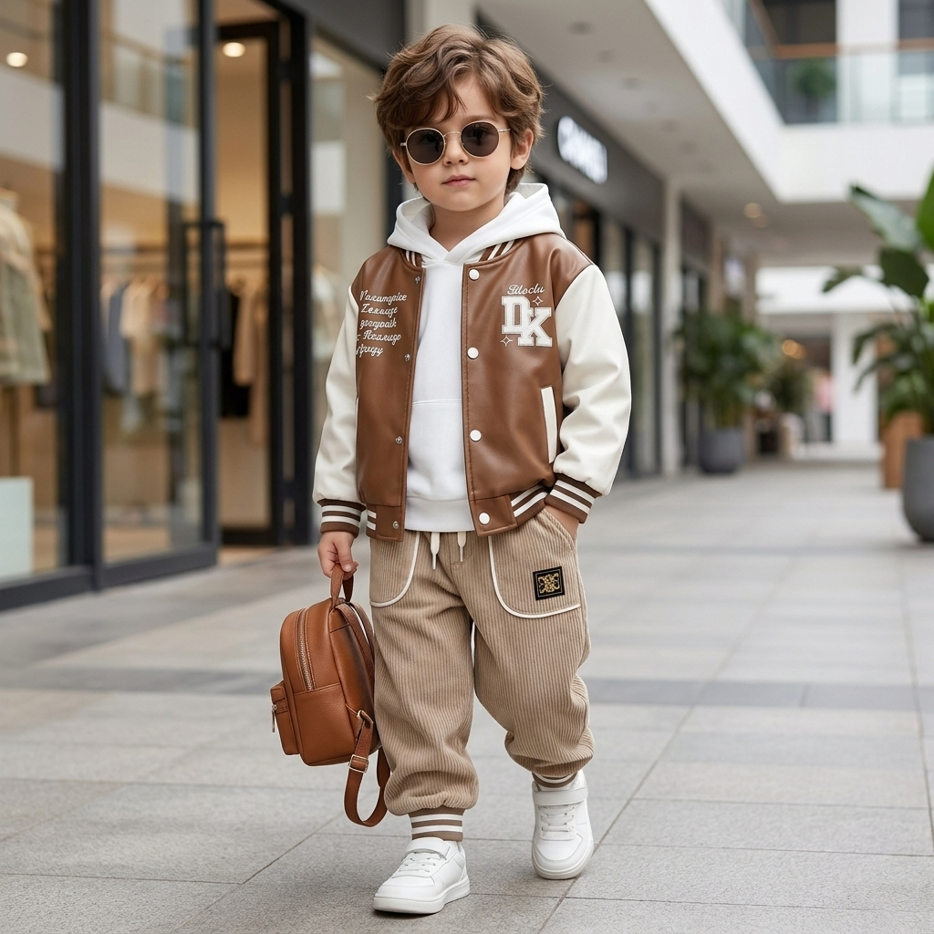 Boys 3PC Varsity Jacket Set
