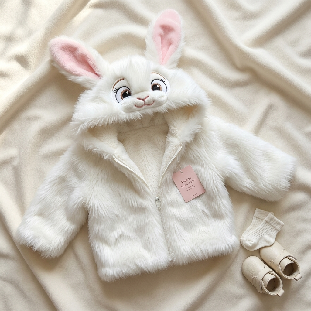 Bunny Fur Hooded Jacket