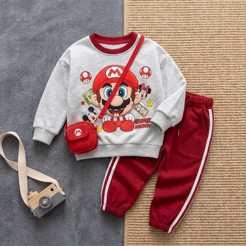 Boys Character Print Sweatshirt & TrouserSet