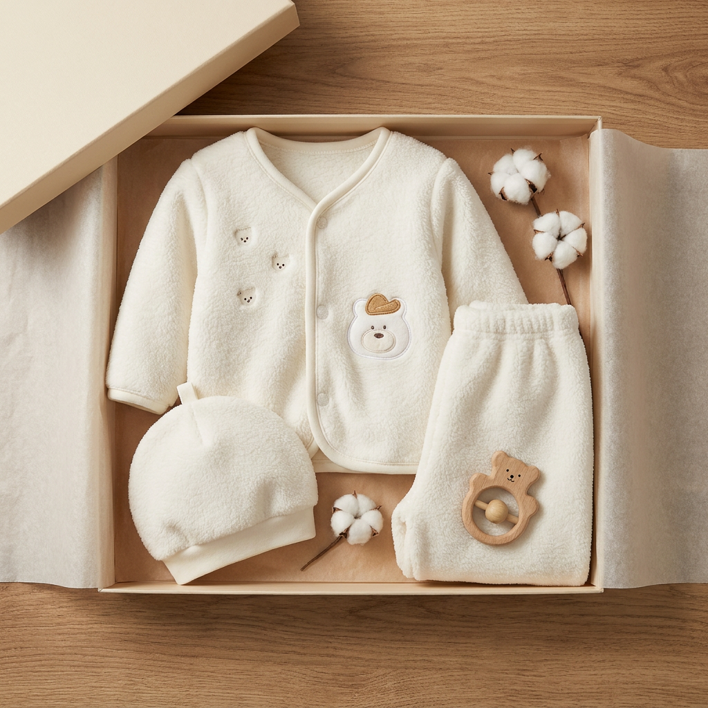 Cozy Bear 5PC Baby Fleece Starter Set