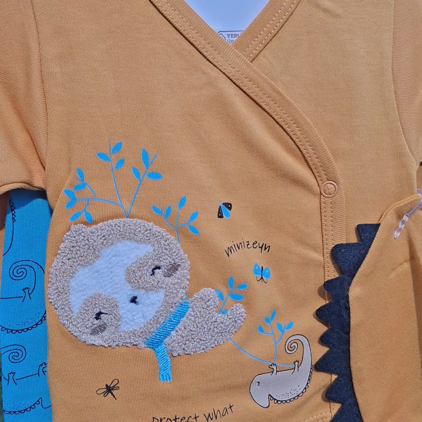 5-Piece Baby Sloth Cotton Gift Set