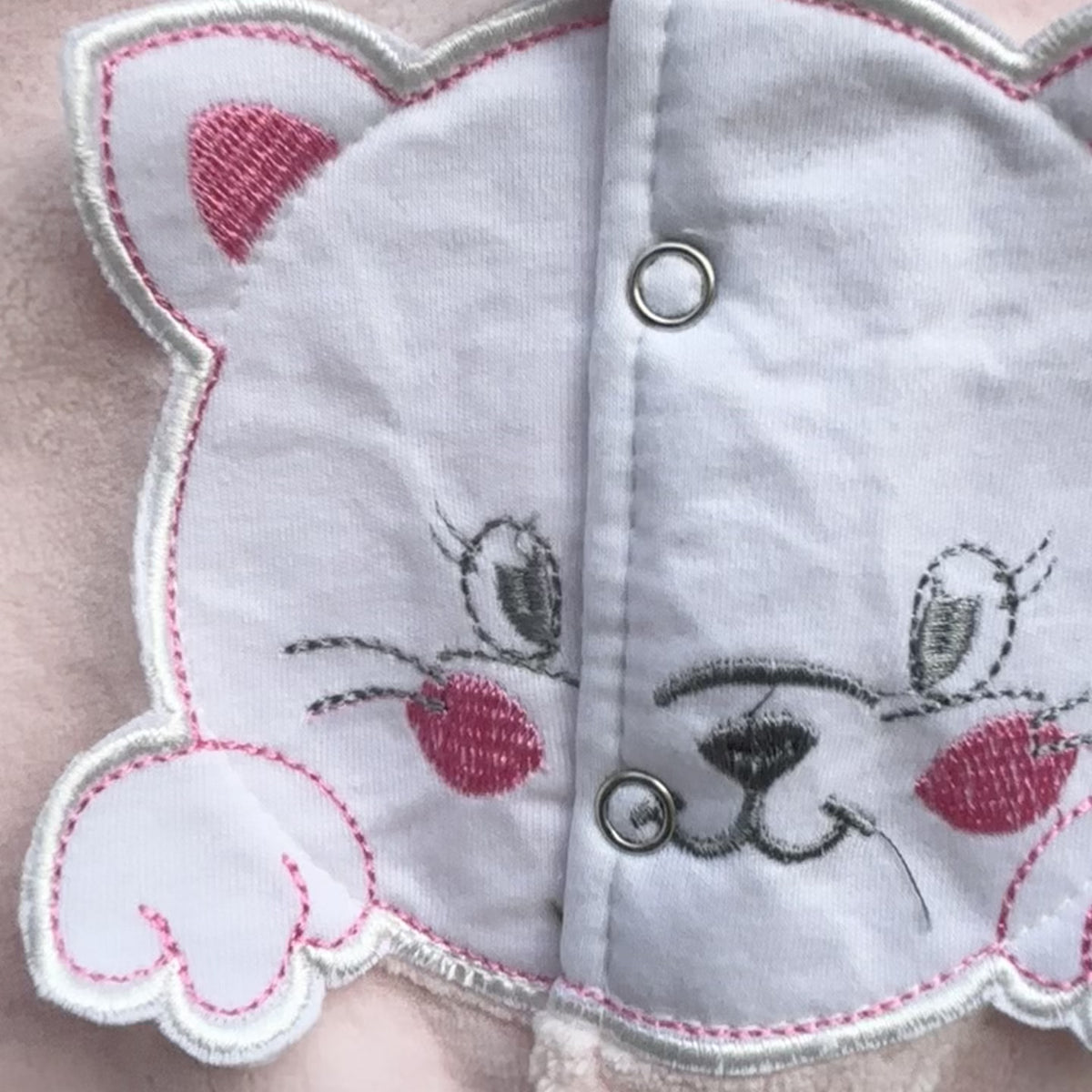 Baby Kitty Hooded Fleece Romper