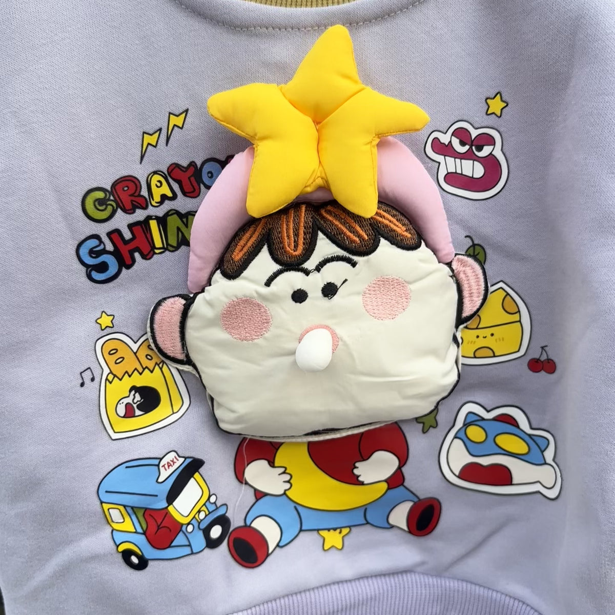 Kids Cartoon Star Sweatshirt & Trouser Set