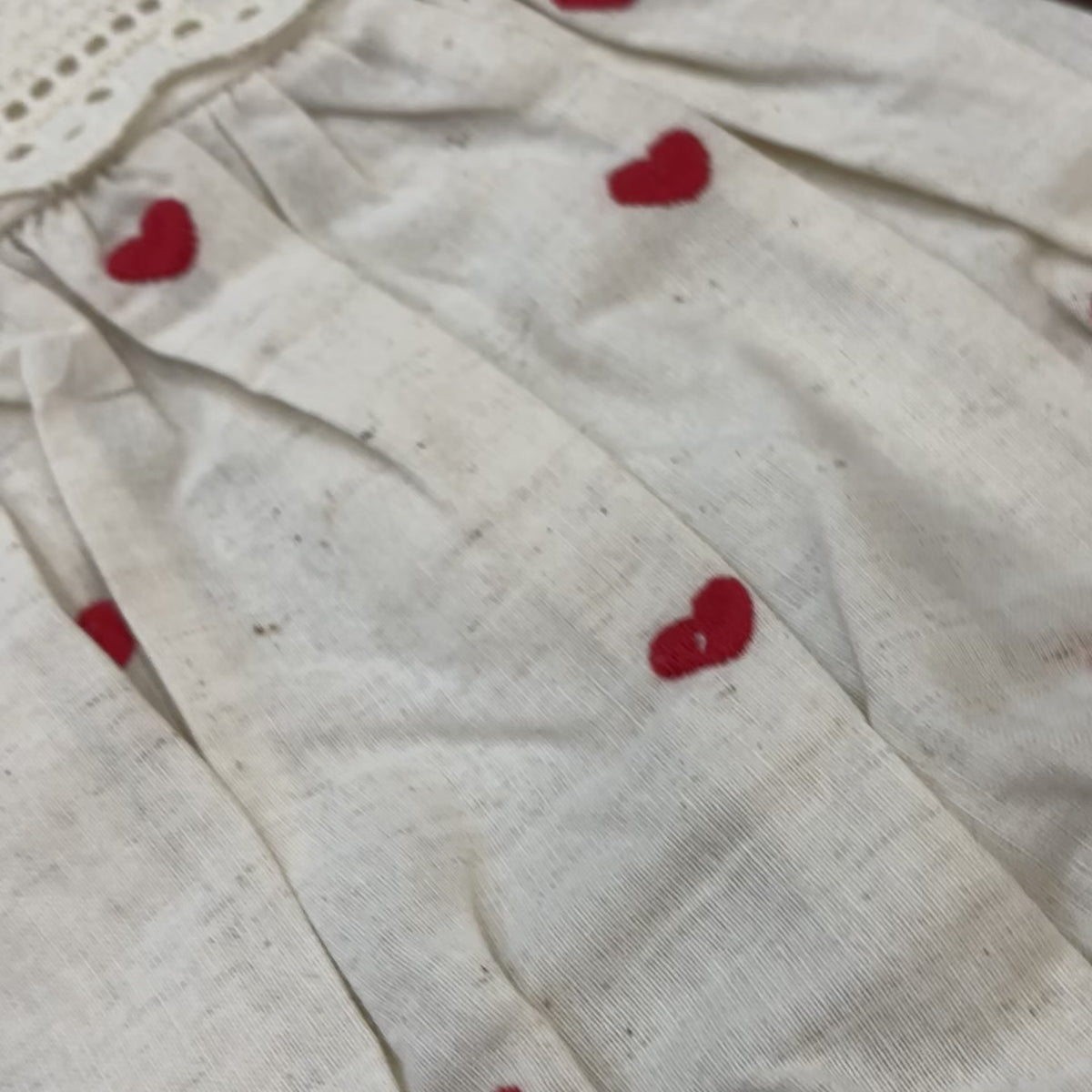 Baby Heart Embroidered Lace Bodysuit