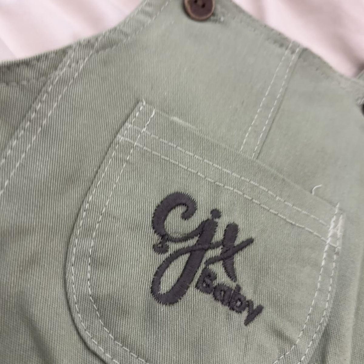 Baby Pocket Dungaree, Shirt & Cap Set