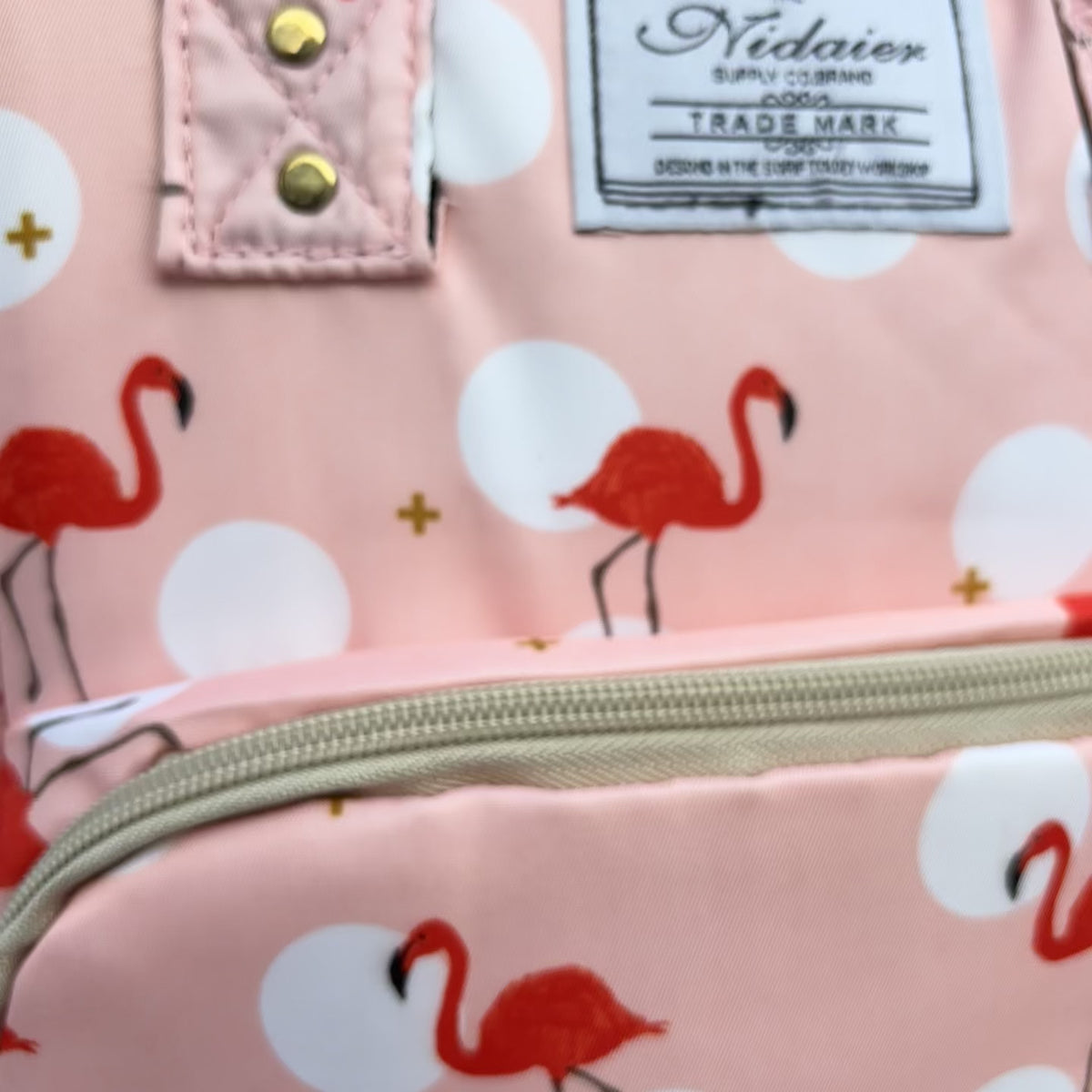 Flamingo Print Baby Diaper Backpack – 2 Colors