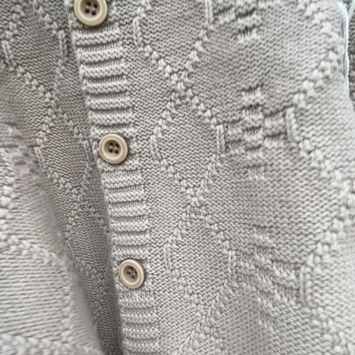 Cable Knit Baby Romper