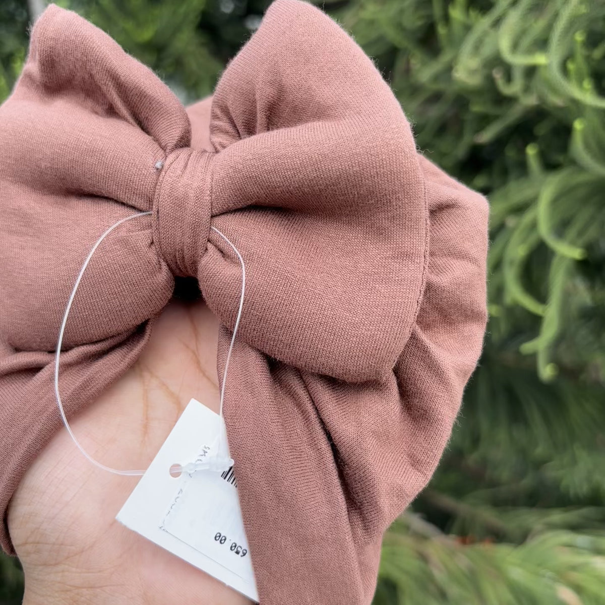Baby Solid Bow Turban Cap