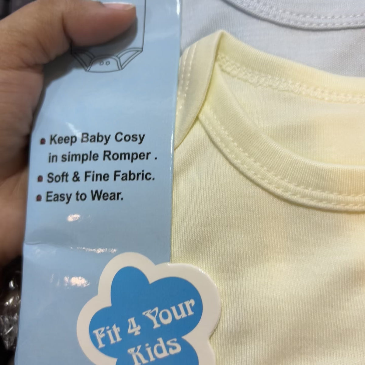 Baby Long-Sleeve Vest Pack of 3