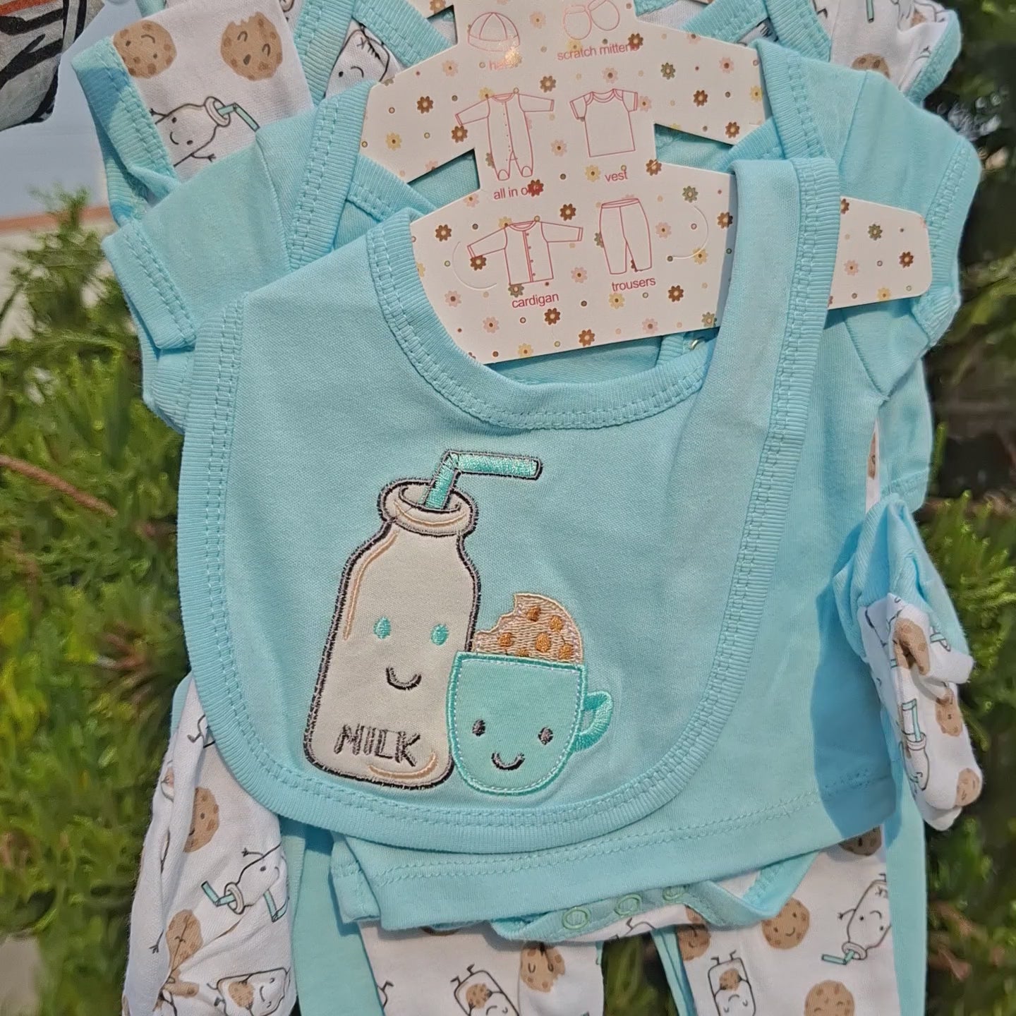 8-Piece Newborn Baby Starter Set – 6 Designs