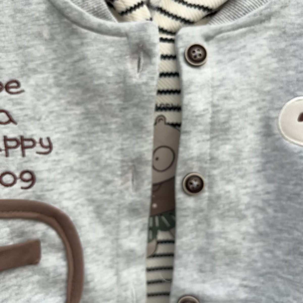 Boys Happy Dog Hooded Shirt, Jacket & Jogger Trouser 3PC Set