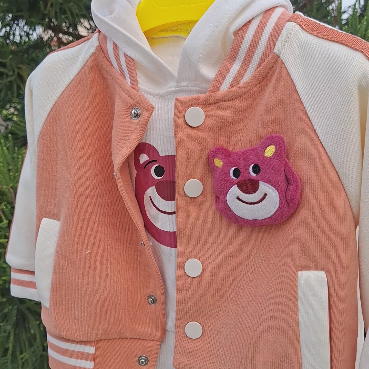 Bear Varsity Hoodie 3-Piece Kids Tracksuit – 3 Colors