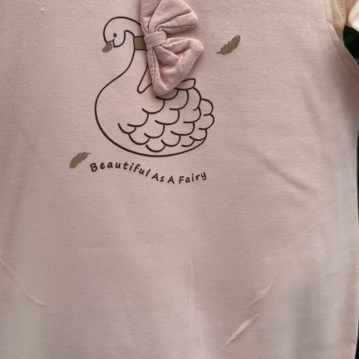 Baby Swan 2PC Shirt & Romper Set – 3 Colors