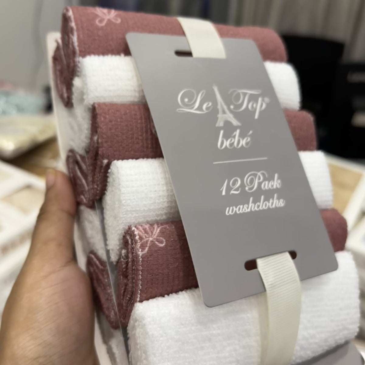 Baby 12 Pack Textured Face Towels