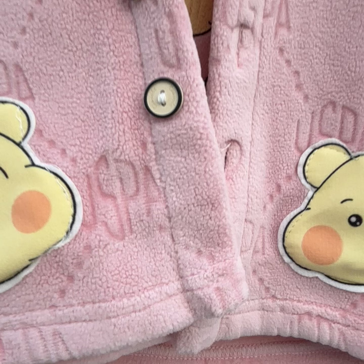 Baby Bear Applique Hooded Jacket, Shirt & Trouser Set