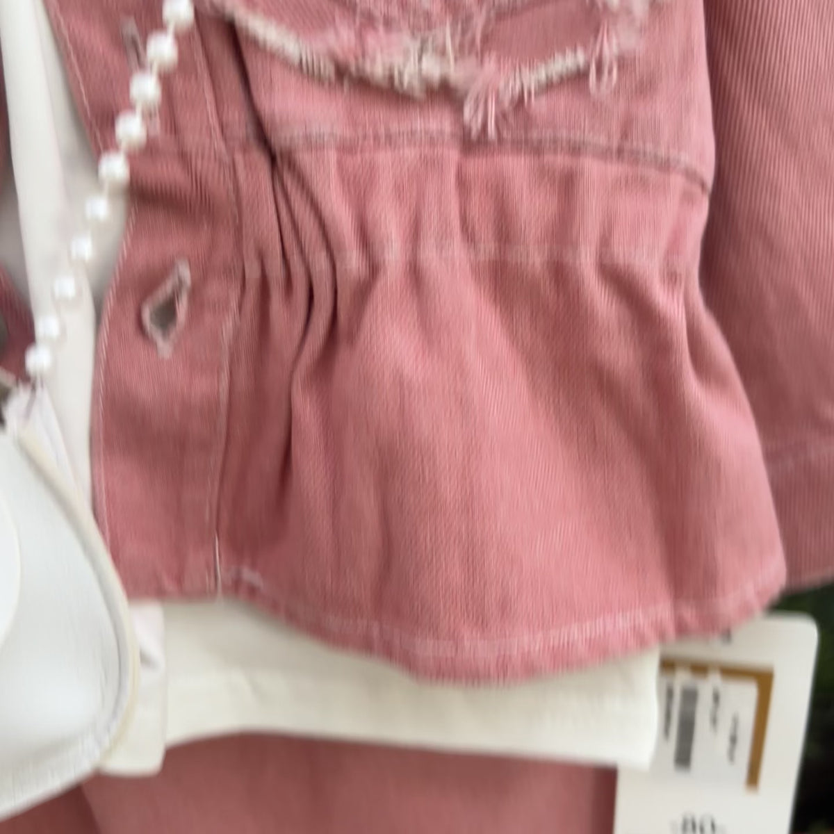 Girls 4-Piece Denim Style Outfit with Bag
