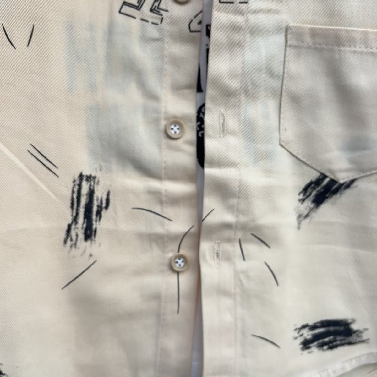 Boys Number Print Shirt, Inner Shirt & Denim Pant 3PC Suit